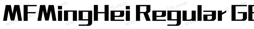 MFMingHei Regular GBpc EUC H字体转换
